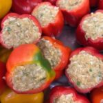 Перец фаршированный с цыпленком
